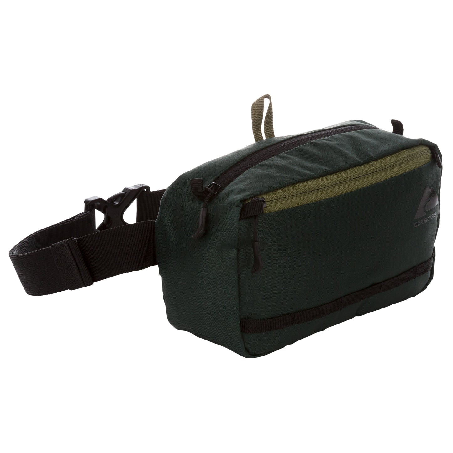 3.5 Ltr on Waist Pack, Green, Unisex, Polyester Zipper