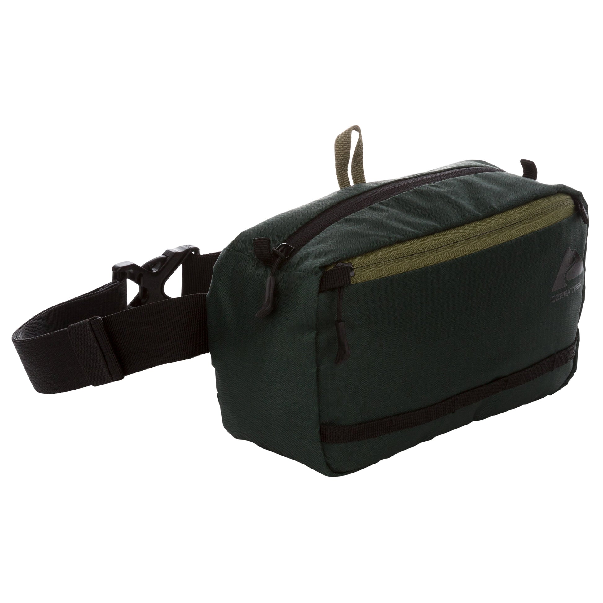 3.5 Ltr on Waist Pack, Green, Unisex, Polyester Zipper