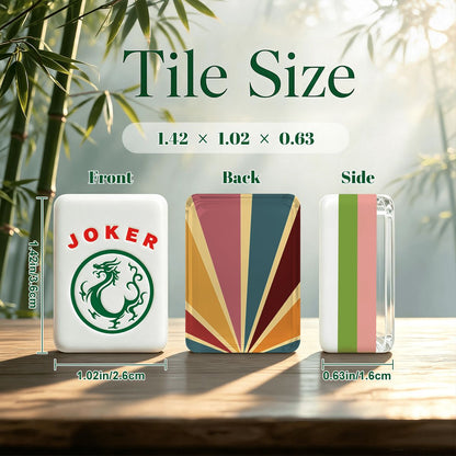 4 Layer Mahjong Tiles Set - Multiple Styles Available