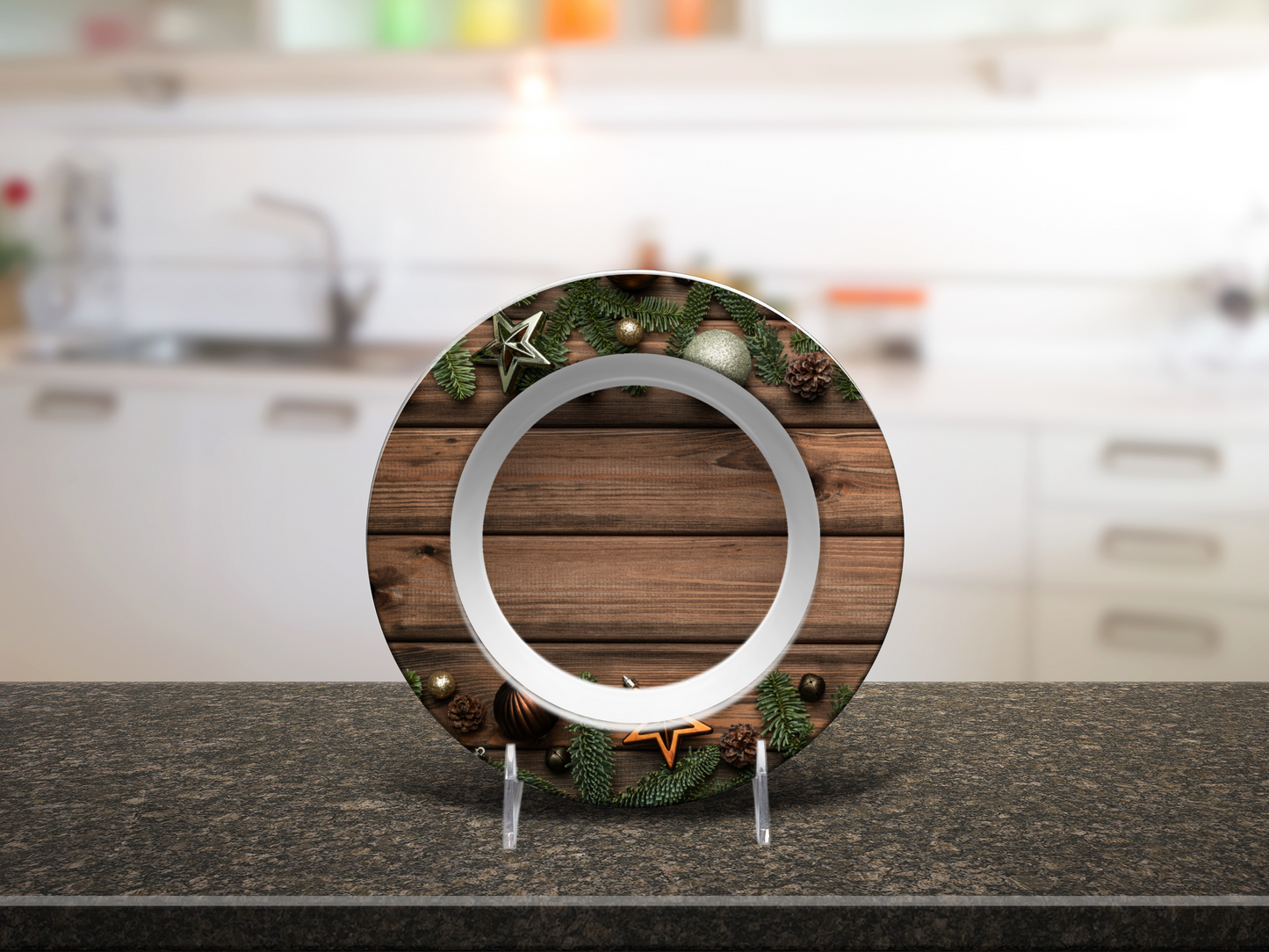 Rustic Garland Christmas Bowl