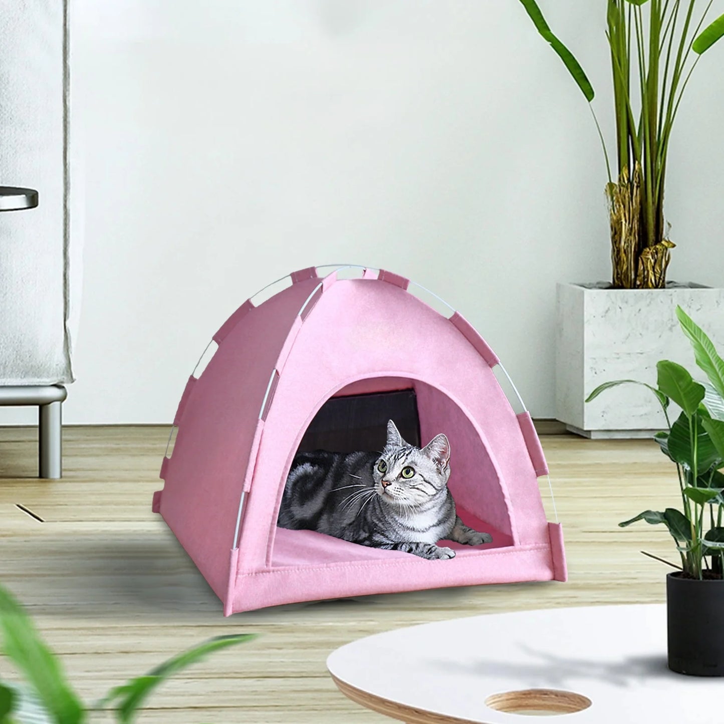 Foldable Pet Tent, Universal Pet Nests for Indoor Cats, Dog Tent, Pet Tent, Portable Cats Tent Bed for Outdoor Cats Cave Cats Houses