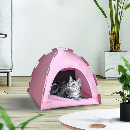 Foldable Pet Tent, Universal Pet Nests for Indoor Cats, Dog Tent, Pet Tent, Portable Cats Tent Bed for Outdoor Cats Cave Cats Houses
