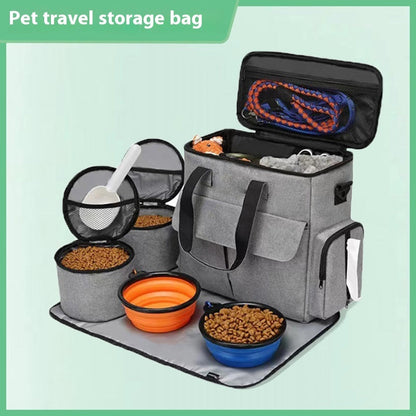 Pet Travel Bag Kit - Convenient Large-Capacity