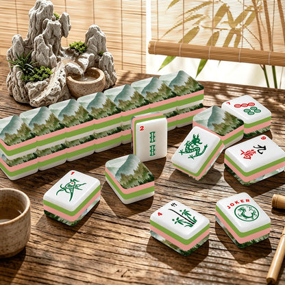4 Layer Mahjong Tiles Set - Multiple Styles Available