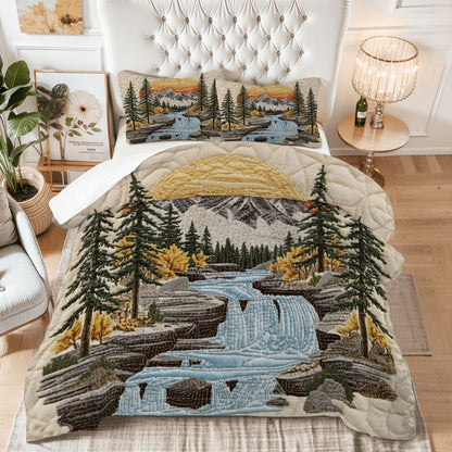 Mountain Sunrise King Comforter - 3 PCS Set