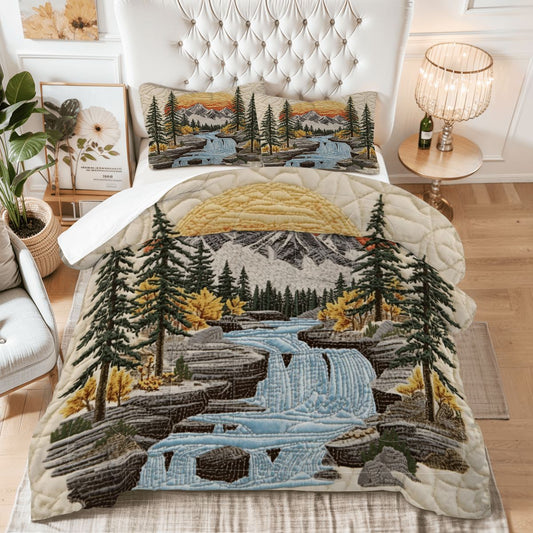 Mountain Sunrise King Comforter - 3 PCS Set