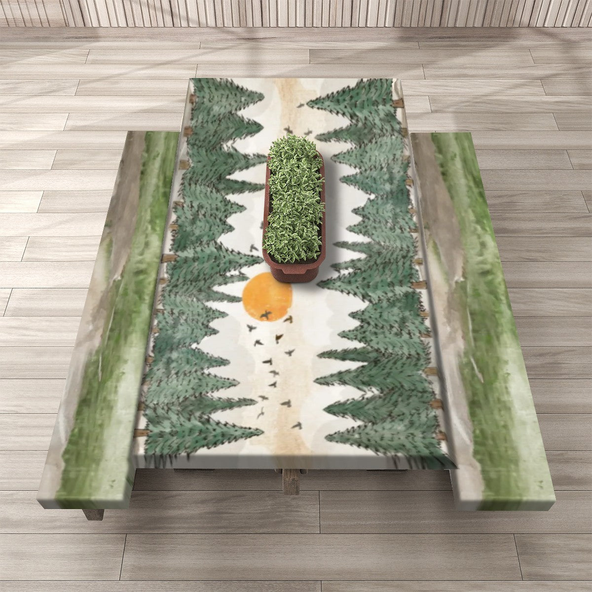 Camping Pines Outdoor Picnic Table Cover with Bench Covers (3 Pcs Set)