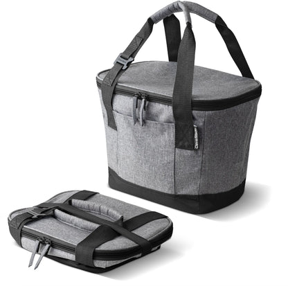 Tahoe Collapsible Cooler Bag, 18 Can Capacity, Dusty Teal Striped