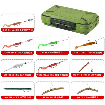 397Pcs Fishing Accessories Kit, Organized Fishing Tackle Box with Tackle Included, Fishing Hooks, Fishing Weights Sinkers, Swivels, Beads, Fishing Gear Set Equipment for Bass Trout