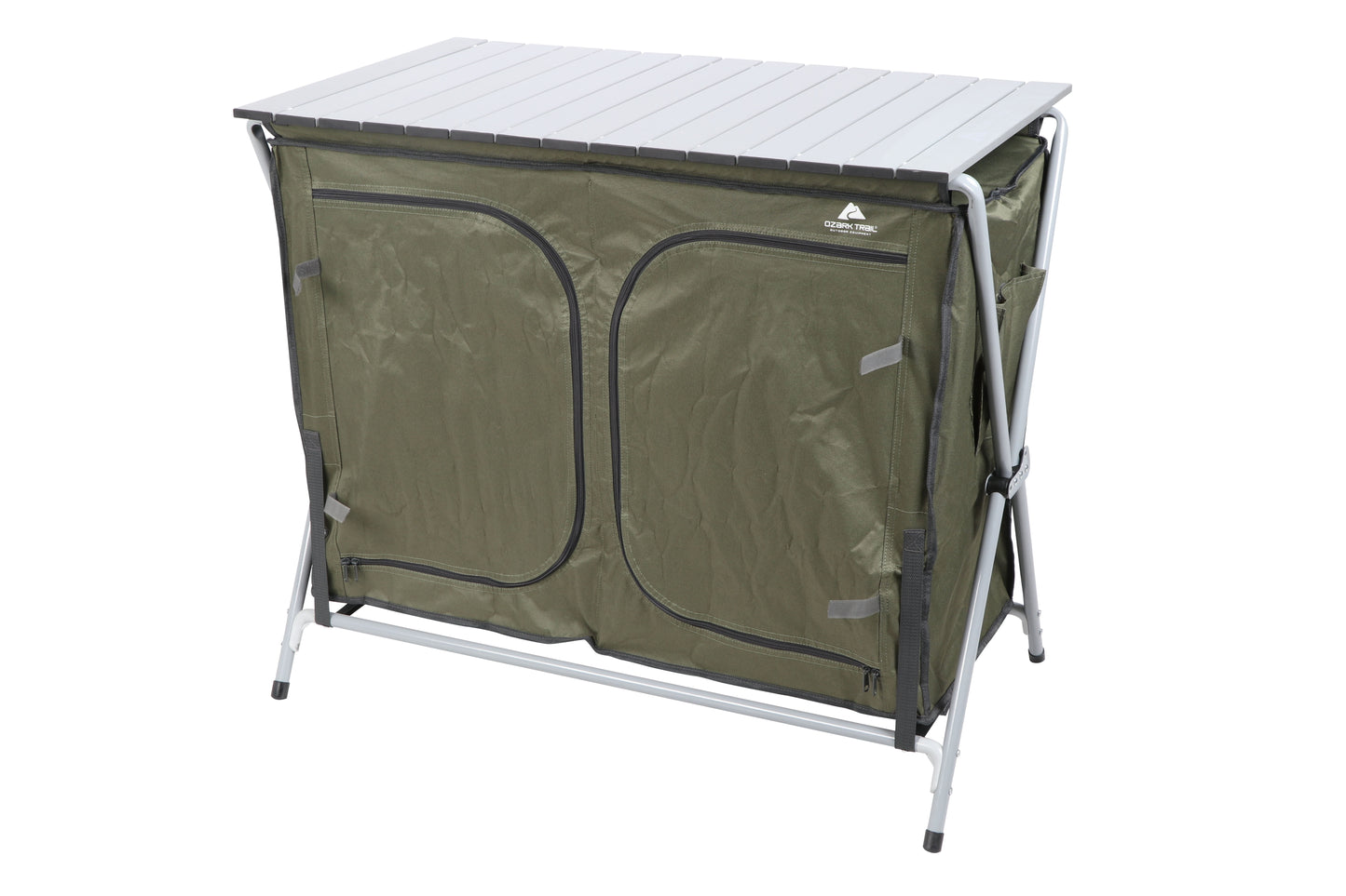 Camping Table, Gray, 34.2"Wx19.6"Dx31.5"H, New