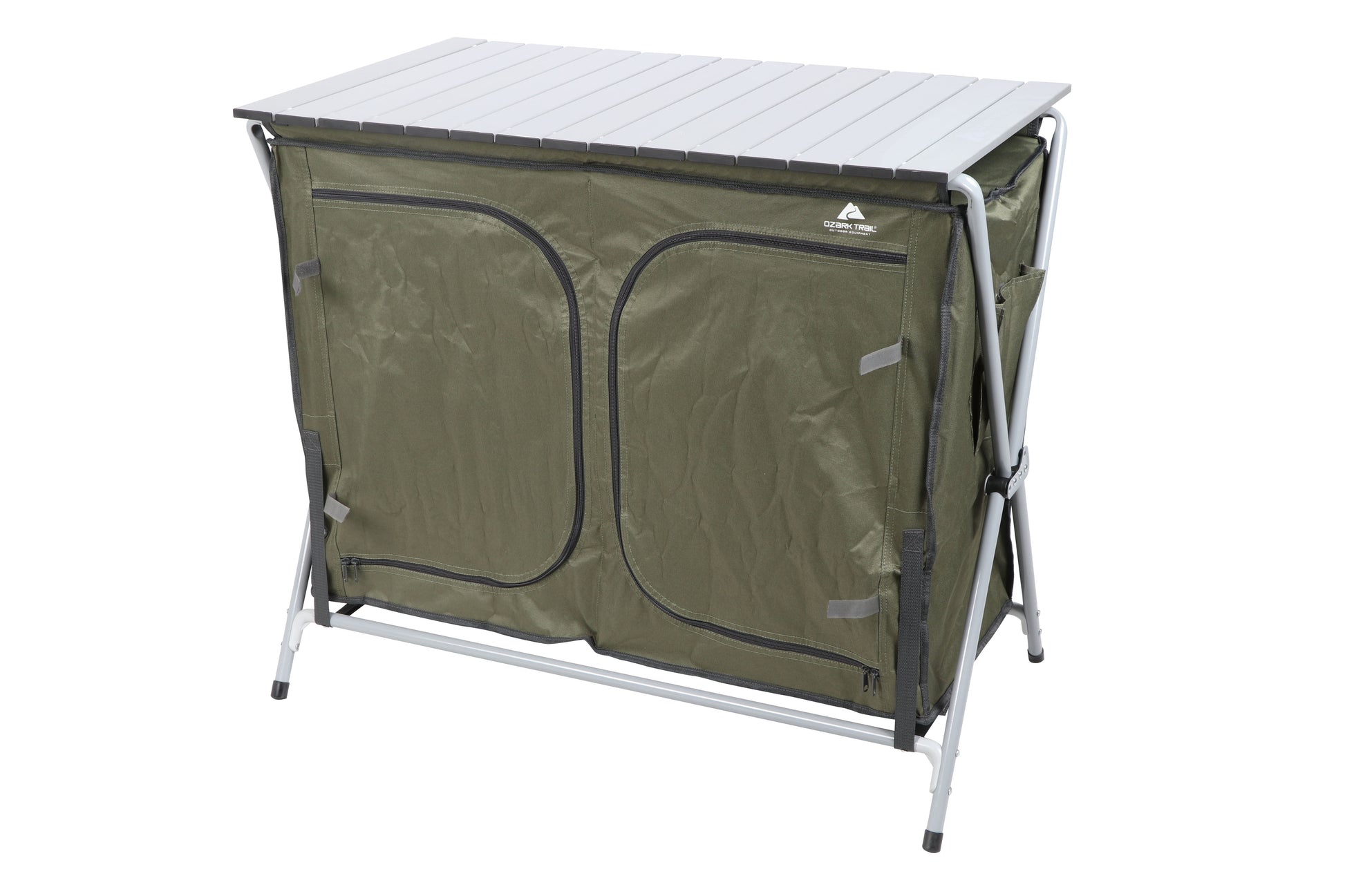 Camping Table, Gray, 34.2"Wx19.6"Dx31.5"H, New