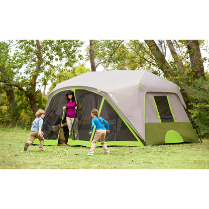 14' X 13.5' 9 Person 2 Room Instant Cabin Tent with Screen Room, 40.8 Lbs
