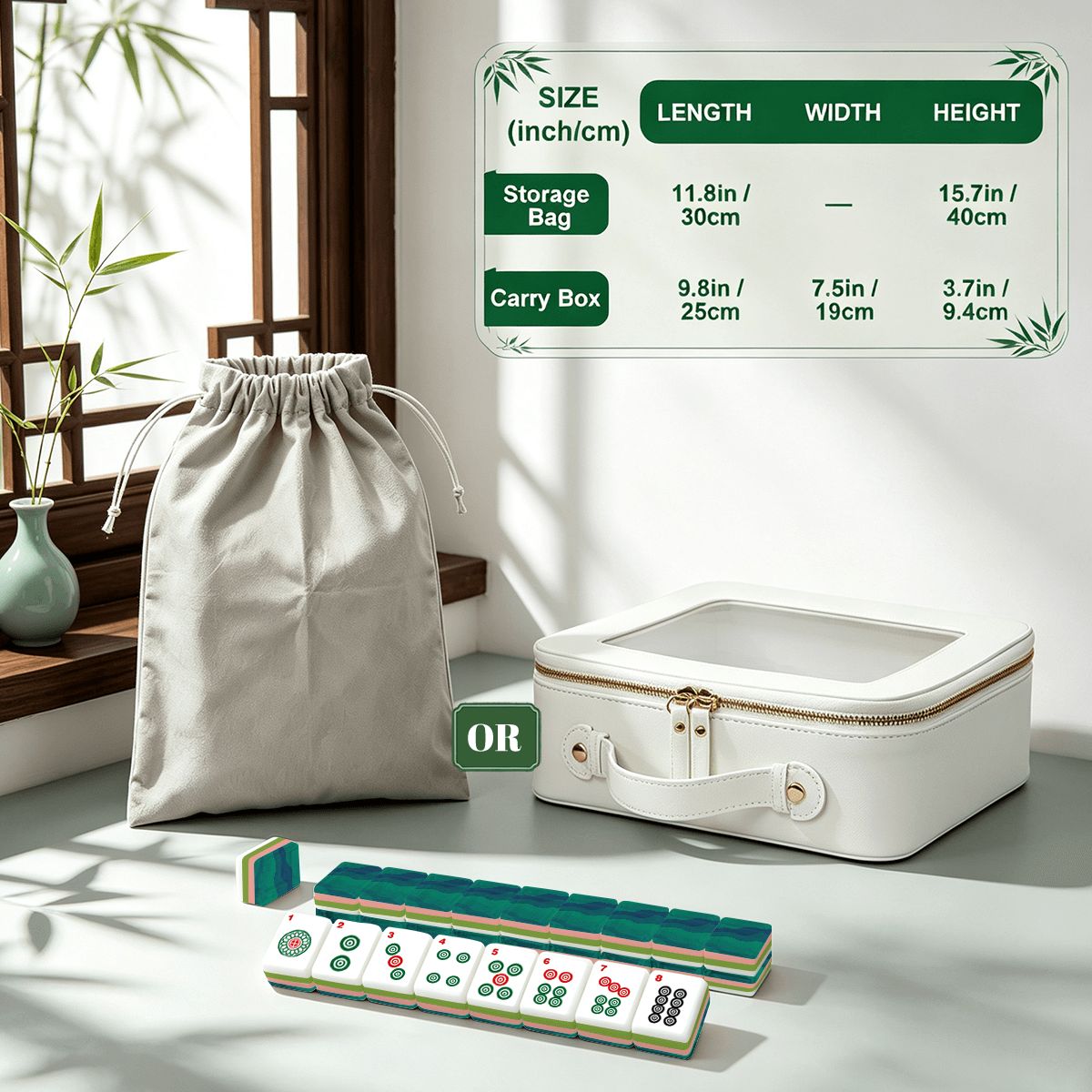 4 Layer Mahjong Tiles Set - Multiple Styles Available