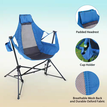Oversized Portable Hammock Foldable Camping Chair Heavy-Duty