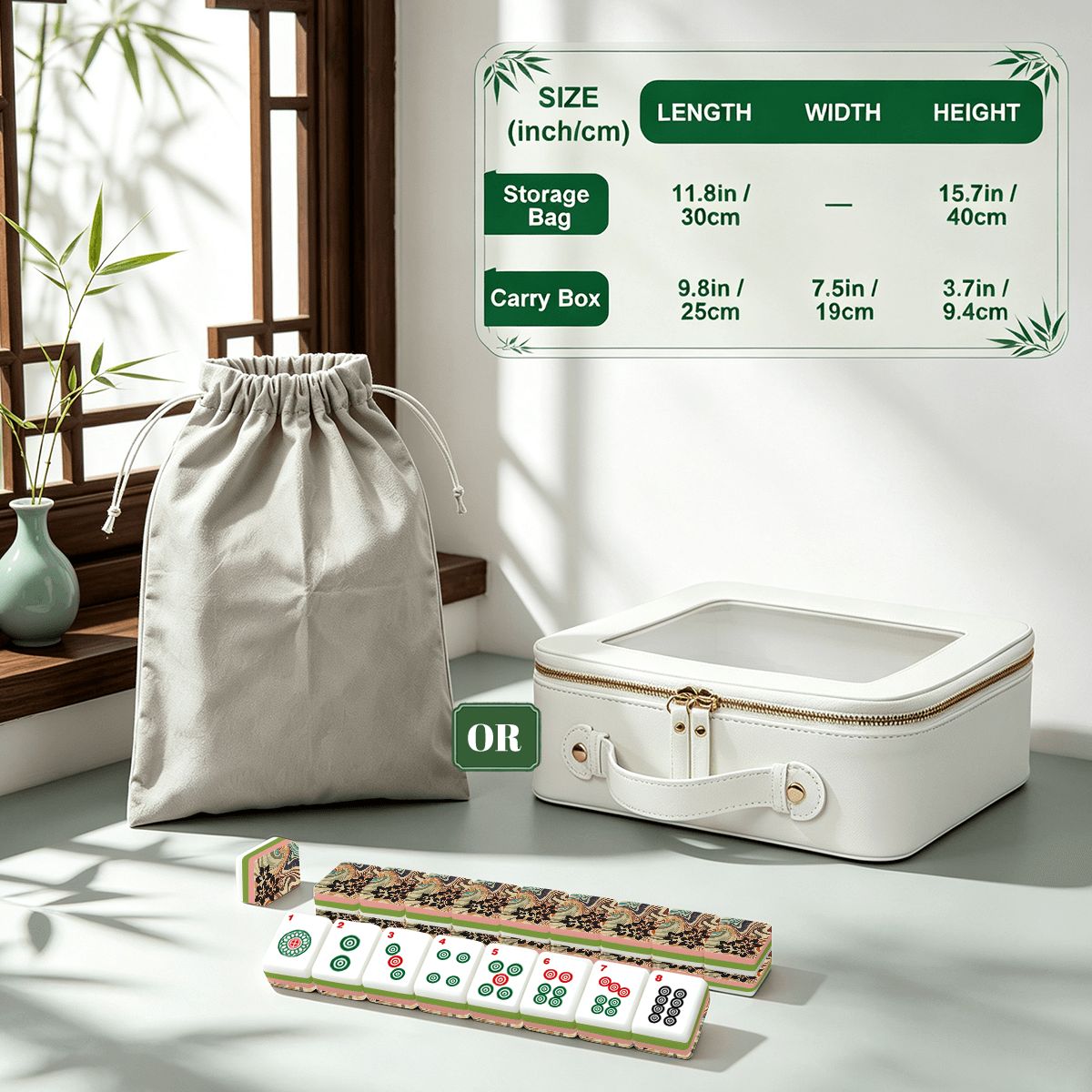 4 Layer Mahjong Tiles Set - Multiple Style Available