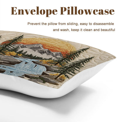 Mountain Sunrise Queen Comforter - 3 PCS Set
