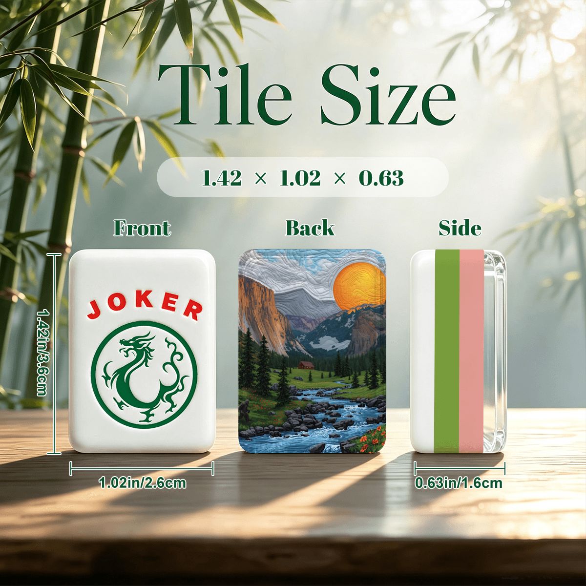 4 Layer Mahjong Tiles Set - Multiple Styles Available