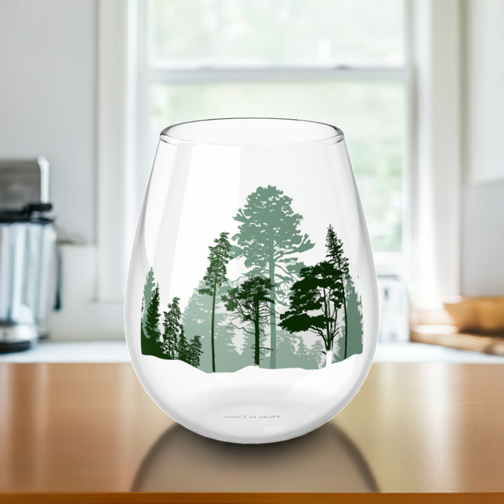 Forest Shadow Stemless Wine Glass, 11.75oz