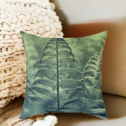 Fern Spun Polyester Square Pillow