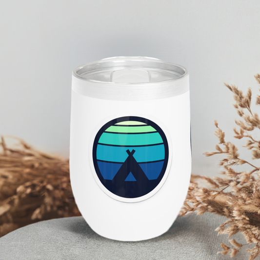 Blue Sky Camp Chill Wine Tumbler