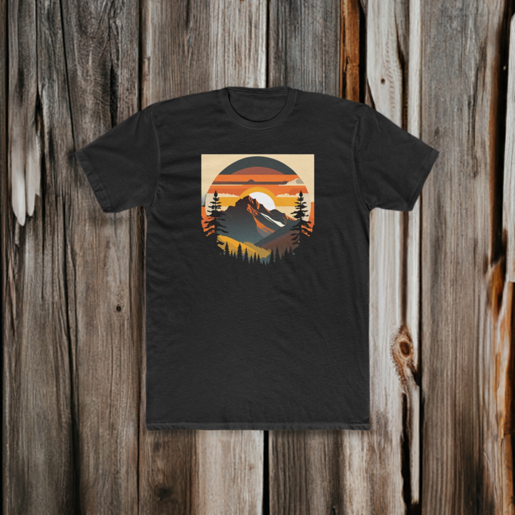 Adventure Mountain Men's Cotton Crew Tee