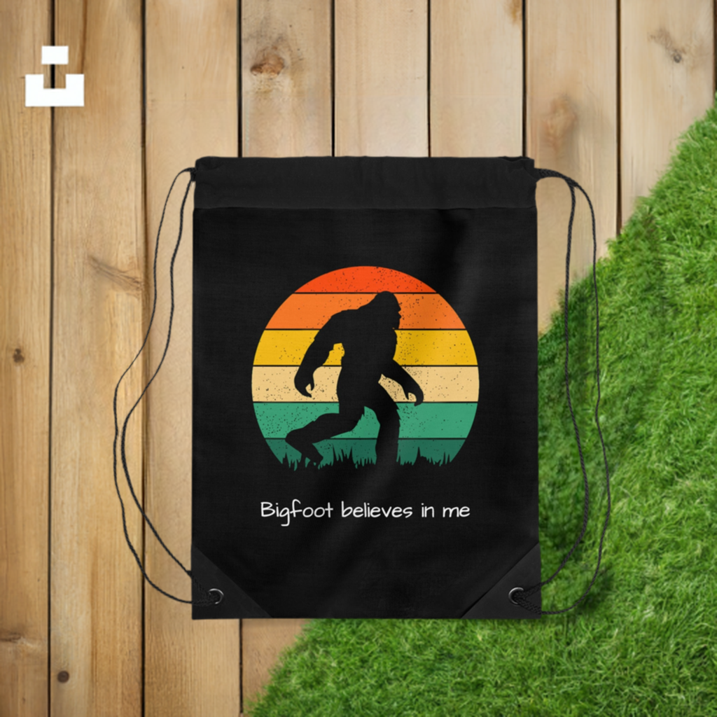 Bigfoot believes in me - Drawstring Bag