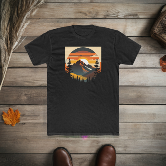 Adventure Mountain Men's Cotton Crew Tee