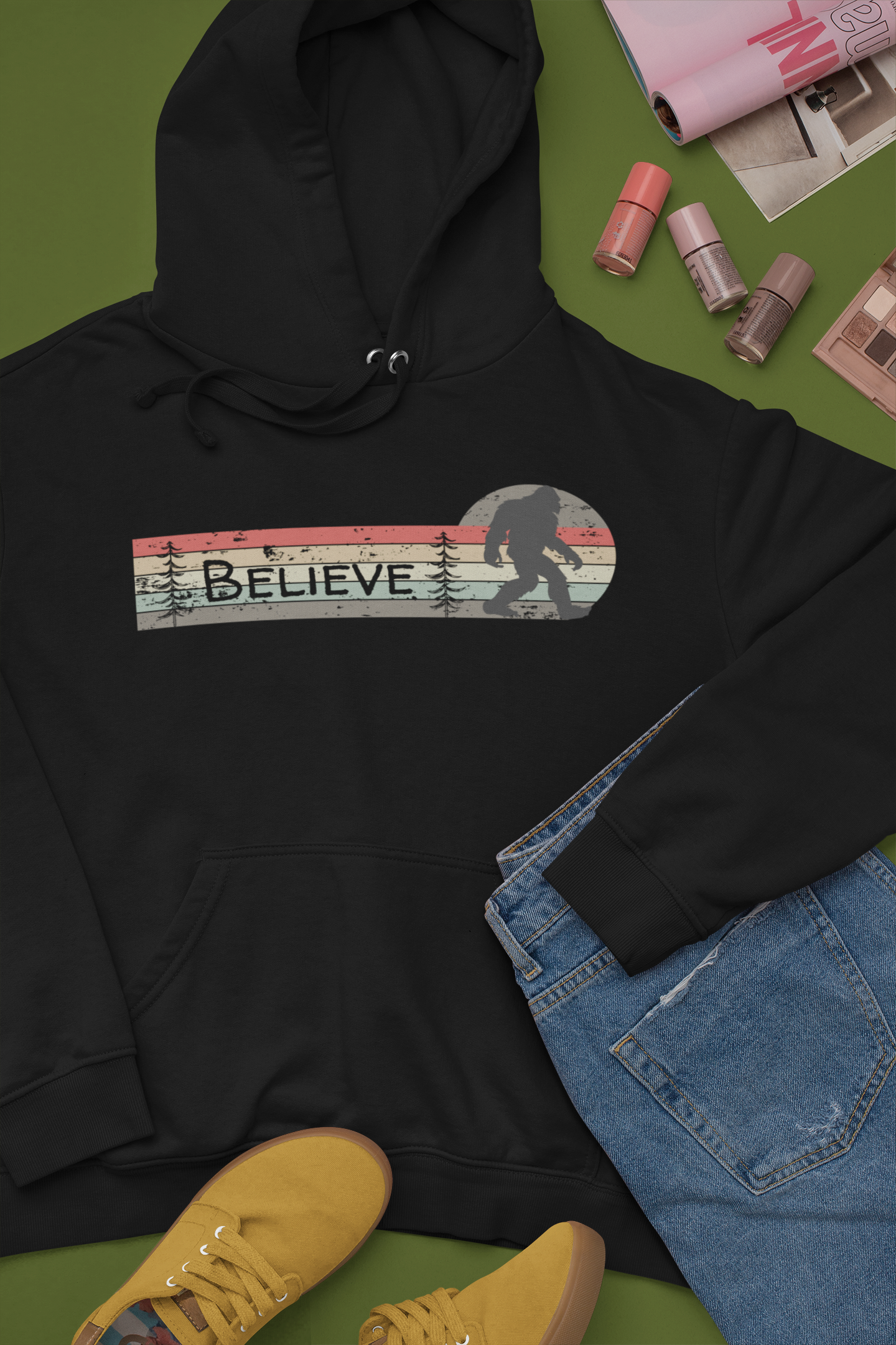 Bigfoot Believe Hooded Sweatshirt