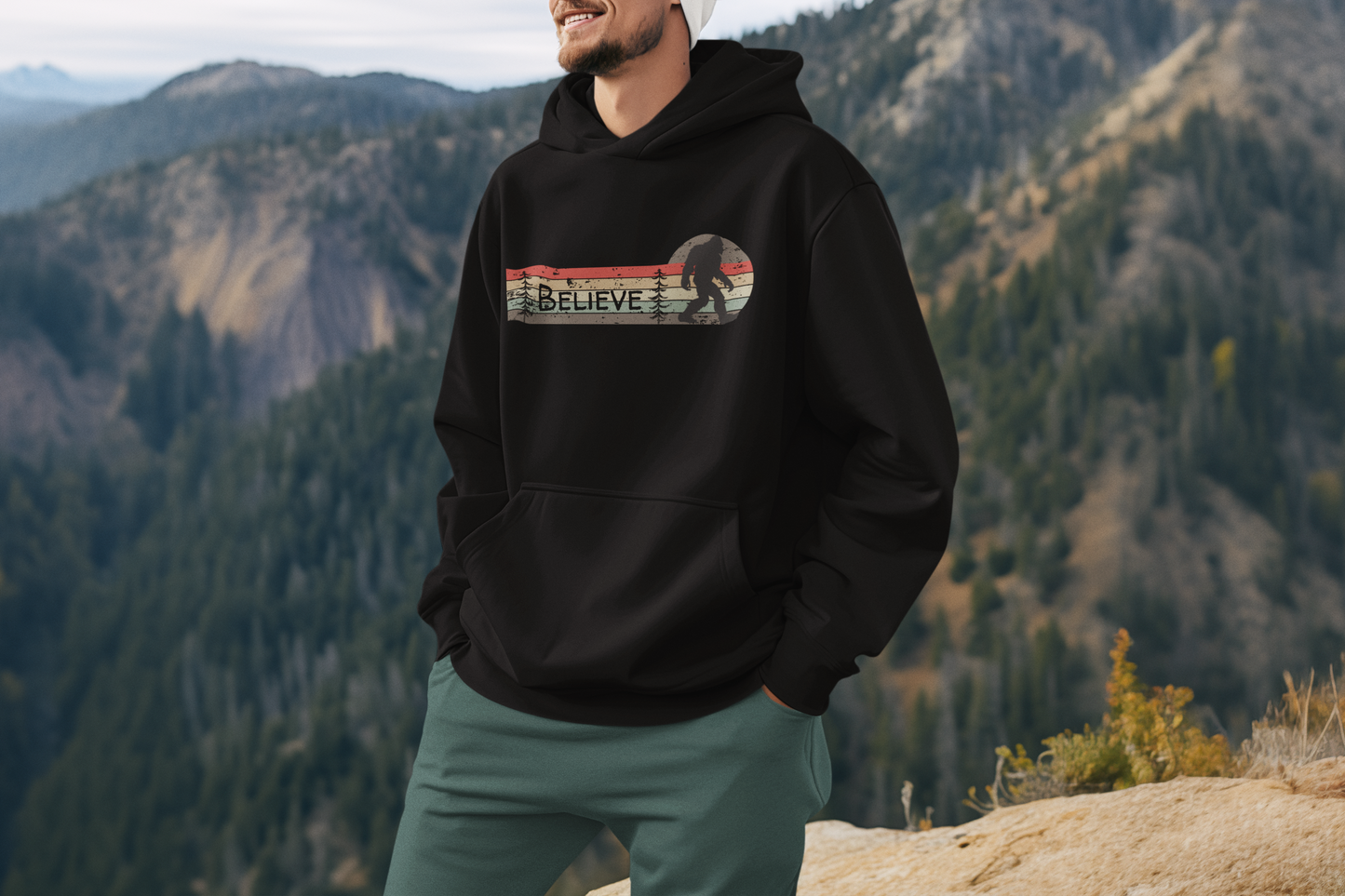 Bigfoot Believe Hooded Sweatshirt