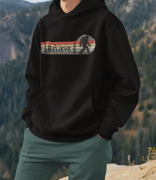 Bigfoot Believe Hooded Sweatshirt