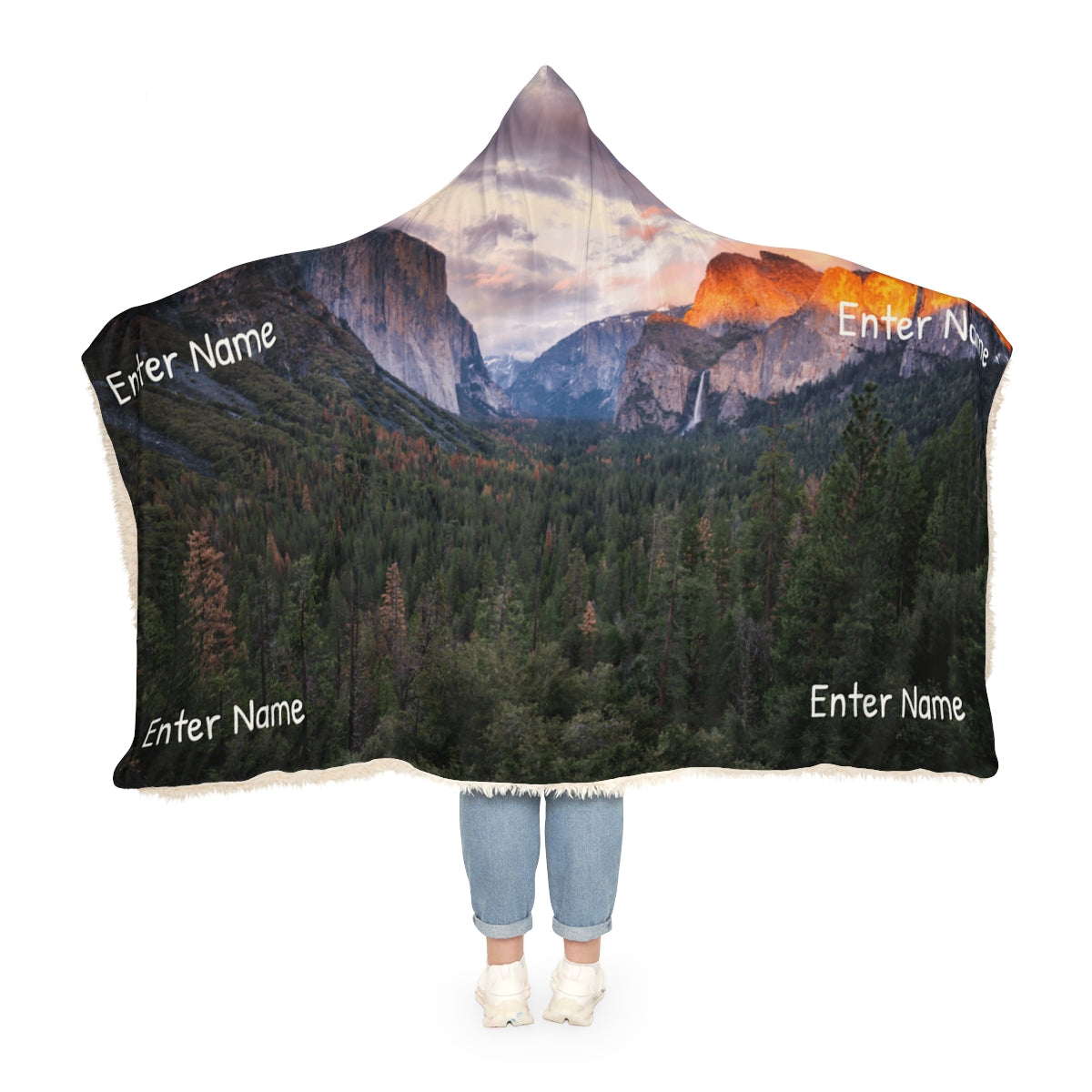 Mountain Sunset Personalized - Snuggle Blanket